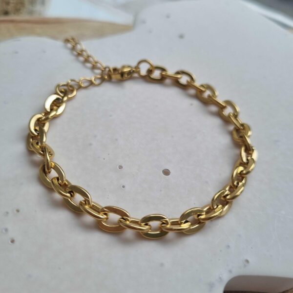 schakelarmband dames fijn