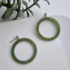 resin oorhangers rond groen resin oorhangers rond groen