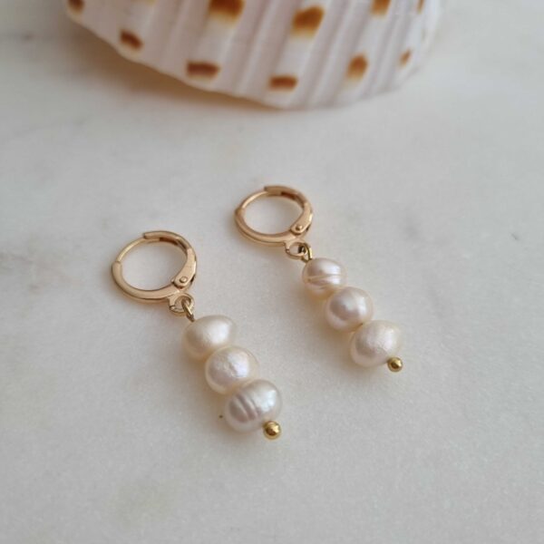 oorbellen parel goud